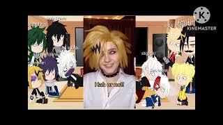 Mha react to Denki Kaminari part 2 au [upl. by Aramo]