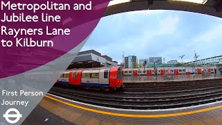 London Underground First Person Journey  Rayners Lane to Kilburn [upl. by Lotsirhc]