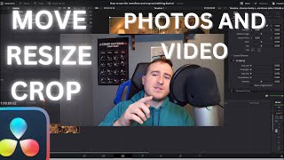 How to Transform and Crop Photos in Davinci Resolve [upl. by Wulf]