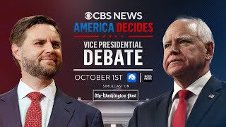 CBS News Vice Presidential Debate Simulcast [upl. by Raul]