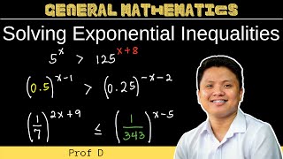 Solving Exponential Inequalities  How to Solve Exponential Inequalities  General Mathematics [upl. by Rickey]