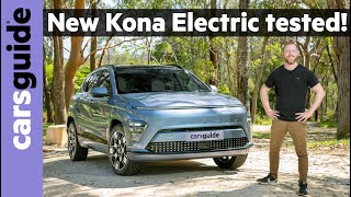 Hyundai Kona Electric 2024 review New EV resets the smallSUV benchmark for MG ZS and Kia Niro [upl. by Yrallam]