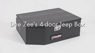 Jeep JK 4 door tool box installation  wwwcandhautoaccessoriesnet [upl. by Hardie]