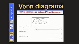 GCSE Maths  Venn Diagram  cardinality problems  Excel at School [upl. by Eleinad]