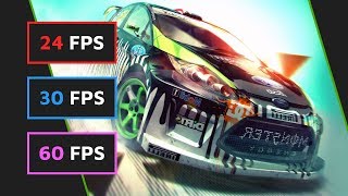 24FPS vs 30FPS vs 60FPS GAMING [upl. by Orford369]