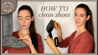 How to clean leather shoes boots sneakers white shoes etc  Justine Leconte [upl. by Arivle]