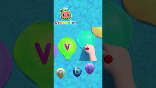 ABC Song with Balloons Shorts  CoComelon Nursery Rhymes and Kids Songs [upl. by Aitnahs]