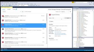 Installing Angular Packages to Visual Studio Project Via NUget [upl. by Ainsworth]