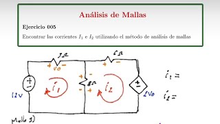 Análisis de Mallas Ejercicio 005 [upl. by Duer379]