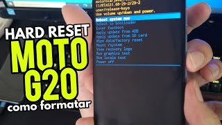 ●HARD RESET MOTO G20  COMO FORMATAR MOTO G20 MOTOROLA [upl. by Nylirek]