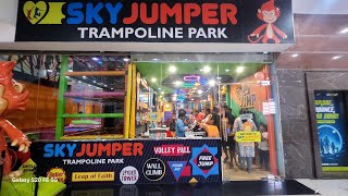 🥶இப்படிலாம் கூட games இருக்கா Velachery Grand Mall SkyJumper Trampoline Park Dugout Cheeky Monkey [upl. by Verdha822]