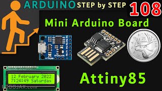 Using Digispark Attiny85 Mini Arduino boards Lesson 108 [upl. by Ramoh]