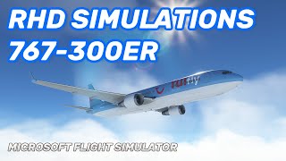 RHD Simulations 767300ER  MSFS Review Full Flight [upl. by Rubenstein]