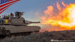 American M1A2 Abrams Tanks LiveFire Exercise in Europe [upl. by Melan]