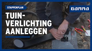 Tuinverlichting aanleggen in 7 stappen  GAMMA België [upl. by Jarita]