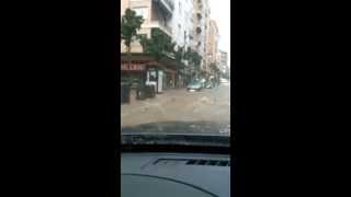 😱 INUNDACIÓN GUADIX atravesando con el coche la zona del parque y el arco de San Torcuato [upl. by Bound]