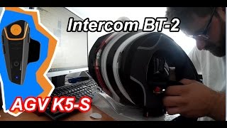 Intercom BT2 AGV k5S [upl. by Hurlee]