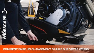 Comment faire un changement dhuile sur votre WS250 [upl. by Liamaj]