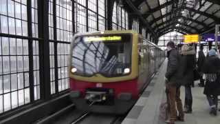 Berlin SBahnFahrt von Friedrichstraße nach Bellevue über Hauptbahnhof City train ride [upl. by Ahsiekyt]