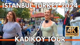 ISTANBUL TURKEY 2024 CITY CENTER 4K WALKING TOUR IN KADIKOYBAGDAT STREETCAFESRESTAURANTSMARKETS [upl. by Adnohsak711]