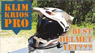 Klim Krios Pro THE BEST ADV HELMET Review Demo Transitions Shield [upl. by Diarmid]