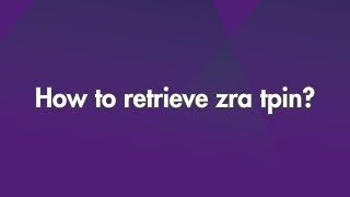 How to retrieve zra tpin [upl. by Kory]