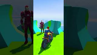 GTA 5 EPIC SPIDERMAN MINION MOTORCYCLE RAGDOLL 8 gta spiderman minions [upl. by Aiuqcaj]