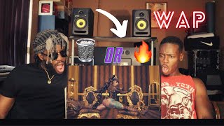 Cardi B  WAP feat Megan Thee Stallion Official Music Video REACTION [upl. by Erasaec262]