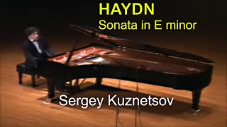 Haydn piano sonata in E minor — Sergey Kuznetsov [upl. by Nomzaj]