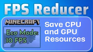 FPS Reducer  Minecraft Mod  Dynamic FPS  Forge and Fabric [upl. by Killam419]