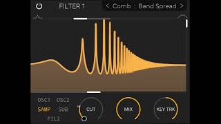 Physical modeling with a bandspread comb filter [upl. by Waylon]