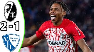 Freiburg vs VfL Bochum 21 Highlights  Bundesliga 2024 eFootball [upl. by Ydneh]