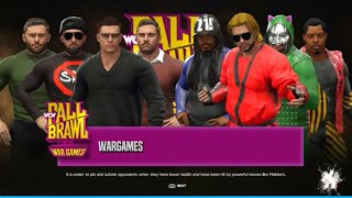 Team Fcked vs Yo Video Games Final Chapter Fall Brawl War Games Special WWE 2K24 [upl. by Llenyl]