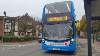 THE BEST 10650SN16 OZO Stagecoach Northeast Adl Enviro 400 MMC On the 11 [upl. by Ivana]