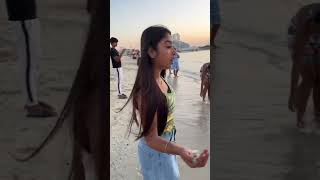 Dubai176এর Jumeirah beach থেকে ঝিনুক নিয়েreels minivlog comedy [upl. by Etireuqram547]