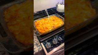 Baked Mac n cheese dinner singlemom cookingshorts [upl. by Joab]