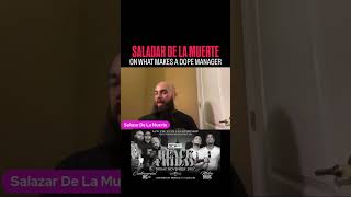 SALAZAR DE LA MUERTE ON WHAT MAKES A DOPE MANAGER indywrestler wrestlingpodcast podcast wrestler [upl. by Paugh]