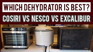 WHICH DEHYDRATOR IS BEST Excalibur VS Cosori VS Nesco Food Dehydrators [upl. by Margalo]