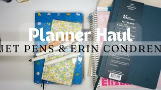 Fall Haul Erin Condren and JetPens Stationery Unboxing [upl. by Enehpets]