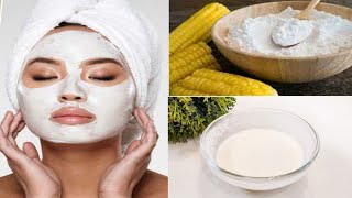 Corn Flour for Skin Whitening  How to make White Skin at Home  100 Natural Glowing Face Pack DIY [upl. by Pitt]