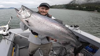 Monster 43lb King Salmon Epic Battle Salmon Fishing  Juneau Alaska JUNE 2020 [upl. by Mosby440]