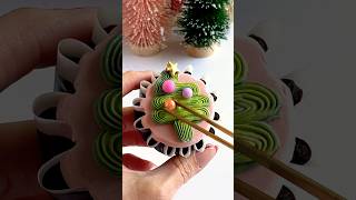 Christmas tree cupcakes🎄💖 christmastree cupcakeideas holidaybaking christmas [upl. by Elwin]