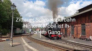 Zittauer Schmalspurbahn Historik Mobil ist in vollem Gang [upl. by Zerline]