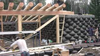 Earthship build in BC Canada 1 of 2 [upl. by Helsie]