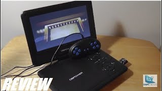 REVIEW DBPower Portable DVD Player w Game Function [upl. by Yelsehc]