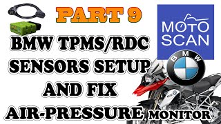 FIX BMW TPMSRDC AIR PRESSURE MONITOR SENSORS PART 9 MOTOSCAN [upl. by Edmead]