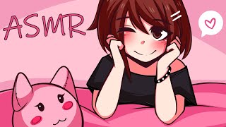 Roommate Practices ASMR On You  F4M Roleplay ear cleaning tapping amp positive affirmations ♥ [upl. by Allisurd]