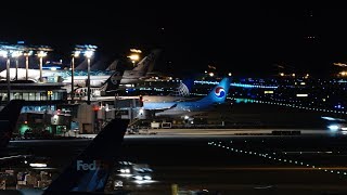 Tokyo Narita Airport LIVE Night Movements with ATC [upl. by Sabir428]