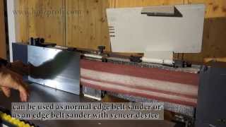 Sanding wood with the KSM3000 edge belt sander by Holzprofi [upl. by Eadahc]