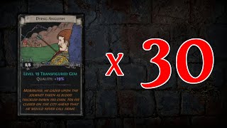 Opening 30 Sets of the NEW Dying Anguish  Path of Exile 324 Necropolis [upl. by Bradney596]